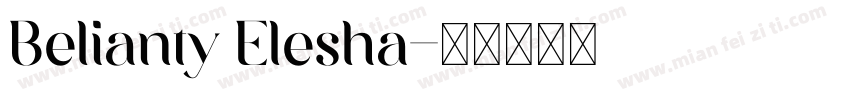 Belianty Elesha字体转换